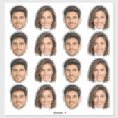 Autocollant vinyle découpé sur mesure 2 visages (Feuille)