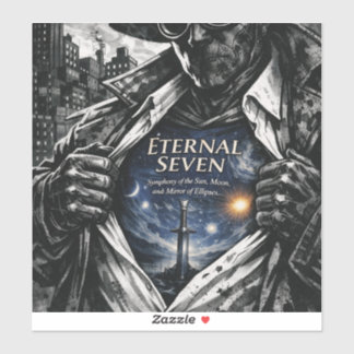 Autocollant vinyle d'épée cosmique fantastique