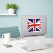 Autocollant vinyle drapeau Union Jack (Ordinateur portable sur le bureau)