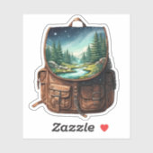Autocollant vinyle du lac Backpack | Autocollant d (Feuille)