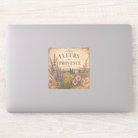 autocollant vinyle fleurs de provence (Ordinateur)