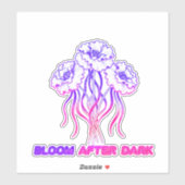 Autocollant vinyle - Fleurs Rose Néon (Feuille)