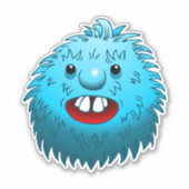 Autocollant vinyle Fluffy & Cute (Devant)