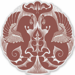 Autocollant vinyle Griffins rouges de William De M