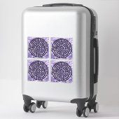 Autocollant vinyle LABYRINTH VI 14"x14" (4 petits) (Sur valise)