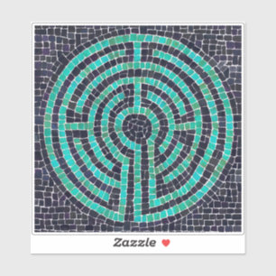 Autocollant vinyle LABYRINTHE III 6x6