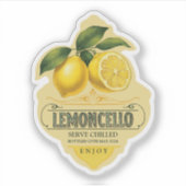Autocollant vinyle Limoncello (Devant)