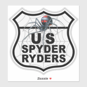 Autocollant vinyle logo US Spyder Ryders