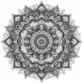 autocollant vinyle mandala de fleurs (Devant)