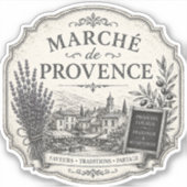 autocollant vinyle marché de provence (Devant)