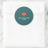 Autocollant vinyle Meilleur Professeur Ever (Sac)