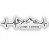 Autocollant vinyle MTB Golden (Devant)