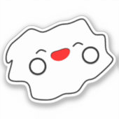 Autocollant vinyle nuage bébé Kawaii (Recto)