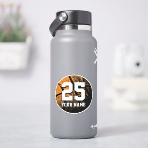 Autocollant vinyle numéro de maillot de basket vin