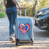 autocollant vinyle personnalisé aigle patriotique (Valise Insitu)
