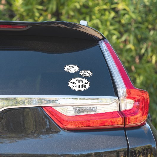Autocollant vinyle personnalisé - Code aéroport Sp (Côté voiture)