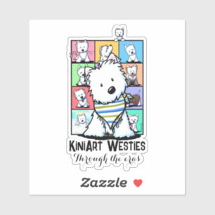 Autocollant vinyle personnalisé KiniArt Westies Er