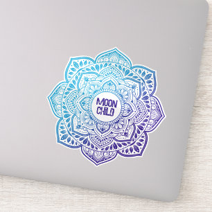Autocollant vinyle personnalisé Luna Mandala