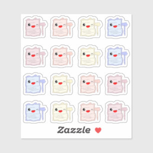 Autocollant vinyle pour cahier et stylo Kawaii