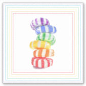 Autocollant vinyle RAINBOW CANDY 6" (Devant)