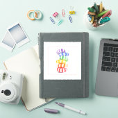 Autocollant vinyle RAINBOW CANDY 6" (Couverture iPad)