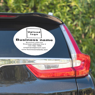 Autocollant vinyle rond grand format blanc de marq