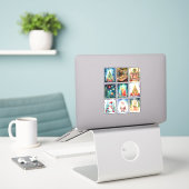 Autocollant vinyle scènes de Noël (Ordinateur portable sur le bureau)
