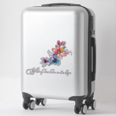 Autocollant vinyle sur mesure (Sur valise)