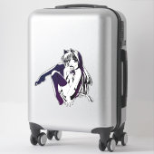 Autocollant vinyle sur mesure (Sur valise)