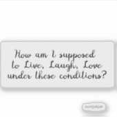 Autocollant vinyle sur mesure (Devant)