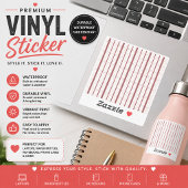 Autocollant vinyle sur mesure