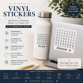 Autocollant vinyle sur mesure