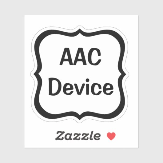 Autocollant vinyle sur mesure AAC Label (Feuille)