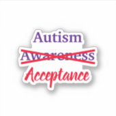 Autocollant vinyle sur mesure Acceptance not Aware (Devant)