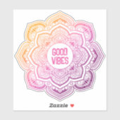 Autocollant vinyle sur mesure Auri Mandala (Feuille)