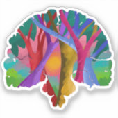 Autocollant vinyle sur mesure Brain (Recto)