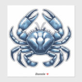Autocollant vinyle sur mesure Crabe nautique (Feuille)