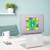 Autocollant vinyle sur mesure Fun Owls (Ordinateur portable sur le bureau)