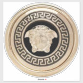 Autocollant vinyle sur mesure Gorgone dorée / Médu (Feuille)