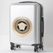 Autocollant vinyle sur mesure Gorgone dorée / Médu (Sur valise)