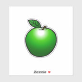 Autocollant vinyle sur mesure Green Apple (Feuille)