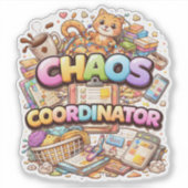 Autocollant vinyle sur mesure Humour Coordinateur (Devant)