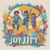 Autocollant vinyle sur mesure Joy (Devant)