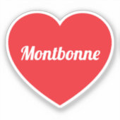 Autocollant vinyle sur mesure Montbonne (Recto)
