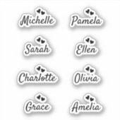 Autocollant vinyle sur mesure pour coffret cadeau (Devant)