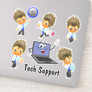 Autocollant vinyle sur mesure pour le soutien tech