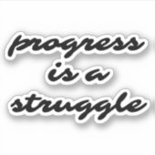 Autocollant vinyle sur mesure Progress (Devant)