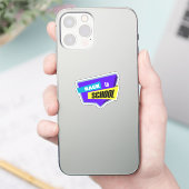 Autocollant vinyle sur mesure violet de rentrée de (Téléphone)