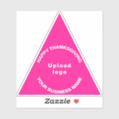 Autocollant vinyle triangle rose de Thanksgiving d (Feuille)
