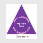 Autocollant vinyle triangle violet d'Halloween d'a (Feuille)
